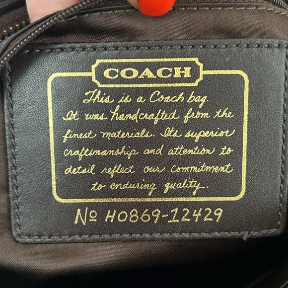 Coach Signature Canvas Small tote y2k - Picture 10 of 11